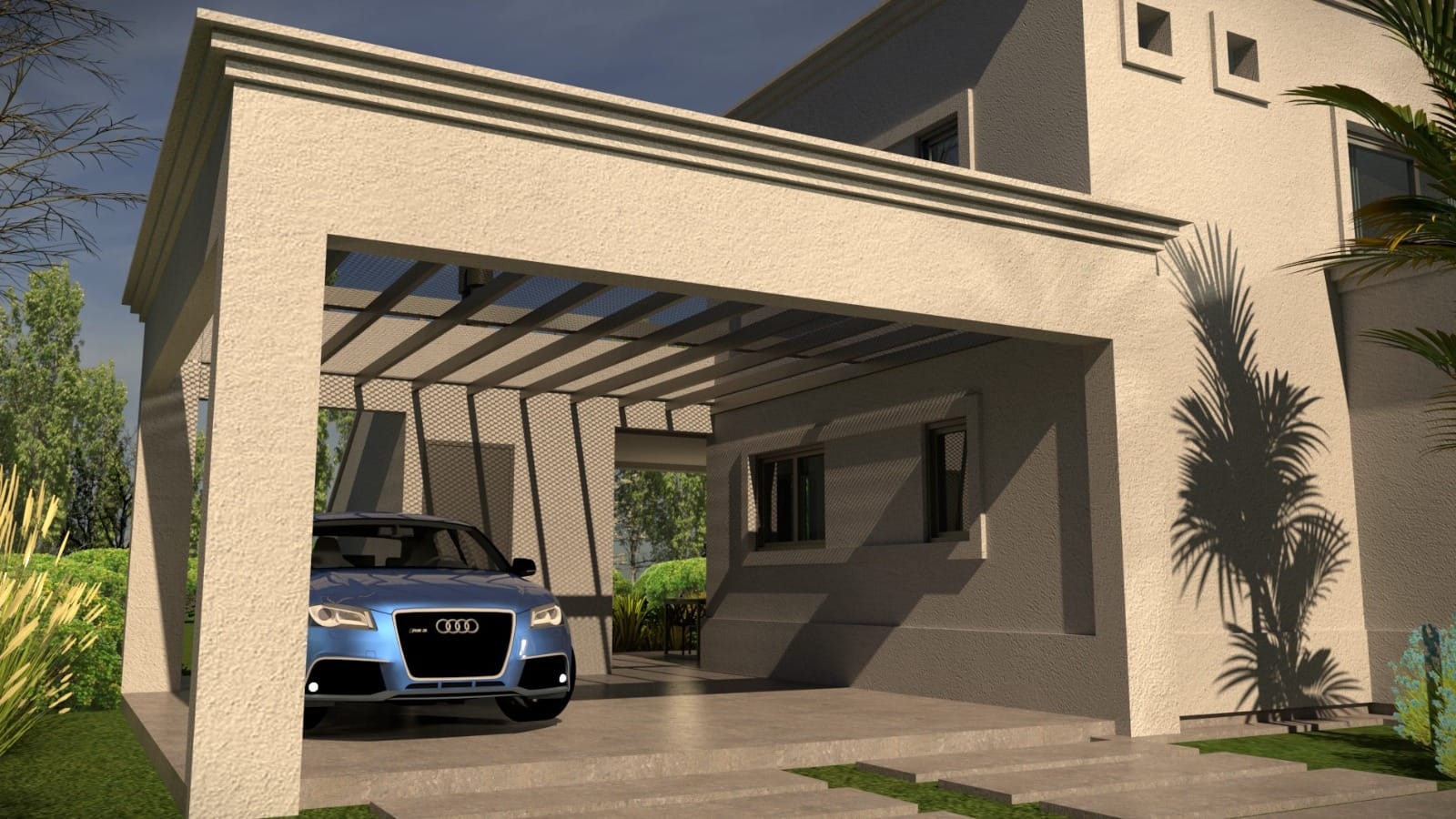 Garage de la vivienda 3D