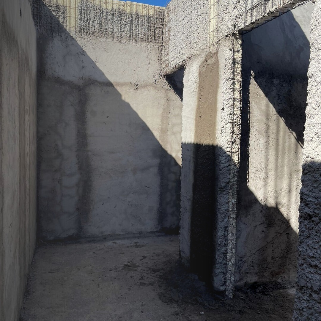 Pasillo en construcción